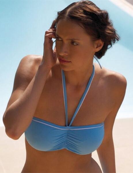  Panache Grace Bikini top SW0187 Blue £12.99 - SW0187 Blue Bandeau