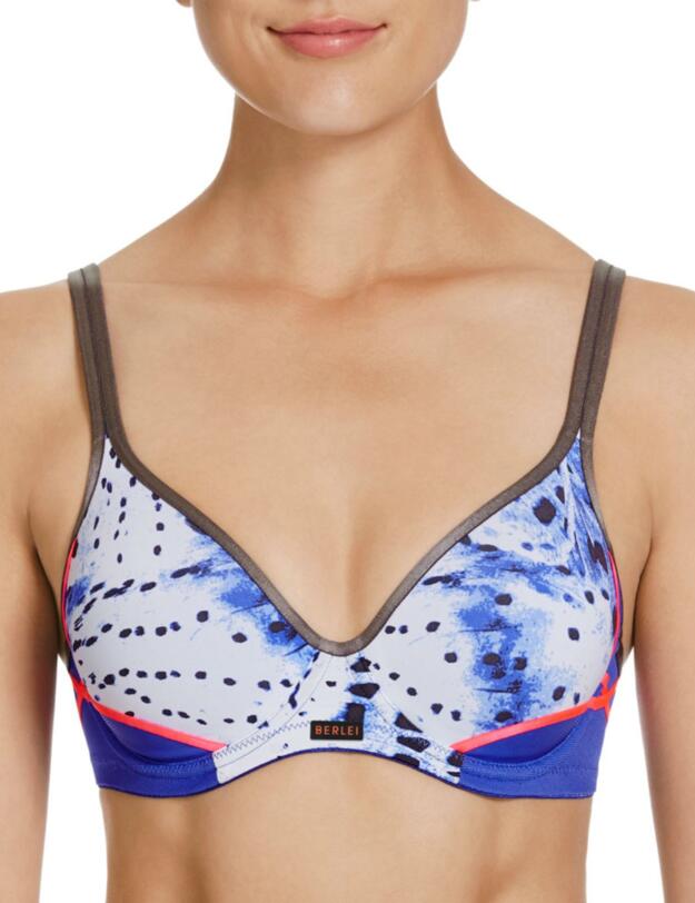 YZF9 Berlei Electrify Sports Bra Wild Corrosion Blue - YZF9 Sports Bra