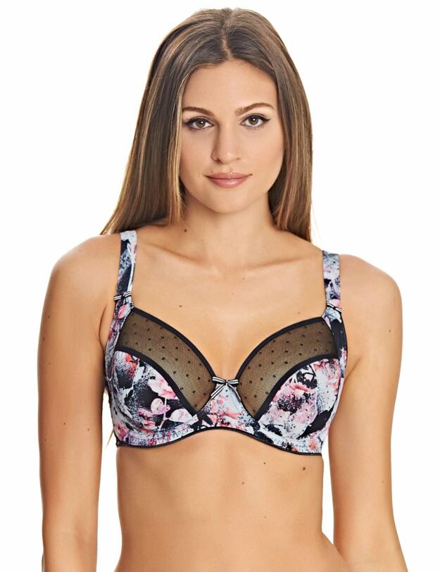 4692 Freya Sweet Illusion Side Support Bra GG+ Onyx - 4692 Side Support Bra