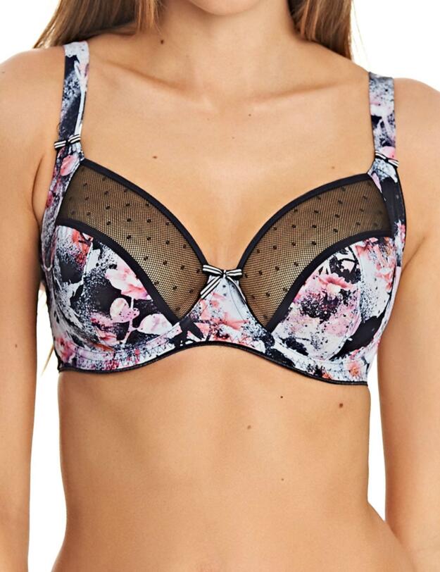4692 Freya Sweet Illusion Side Support Bra GG+ Onyx - 4692 Side Support Bra