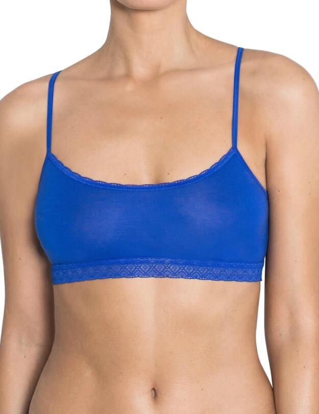 10162957 Sloggi EverNew Lace Crop Bra Top - 10162957 Vivid Blue
