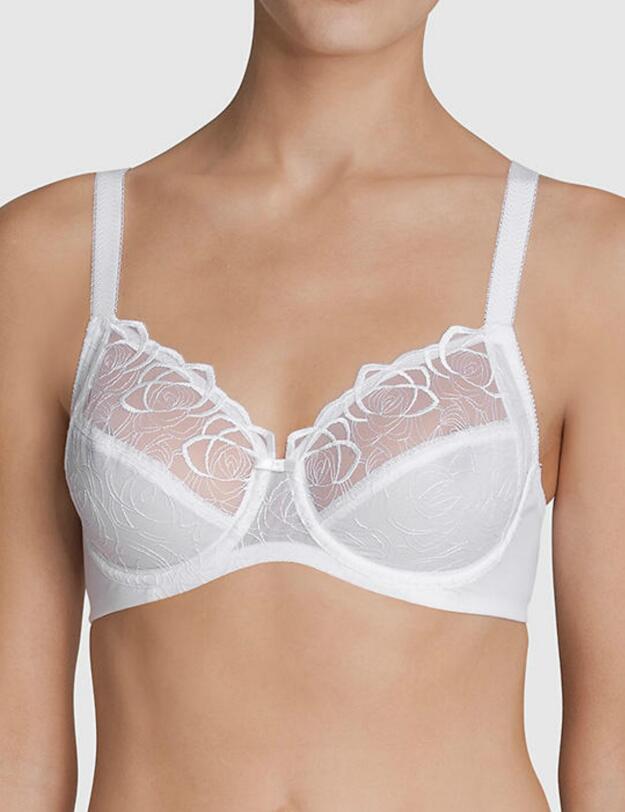 10138075 Triumph Flower Passione Underwired Bra - 10138075 White