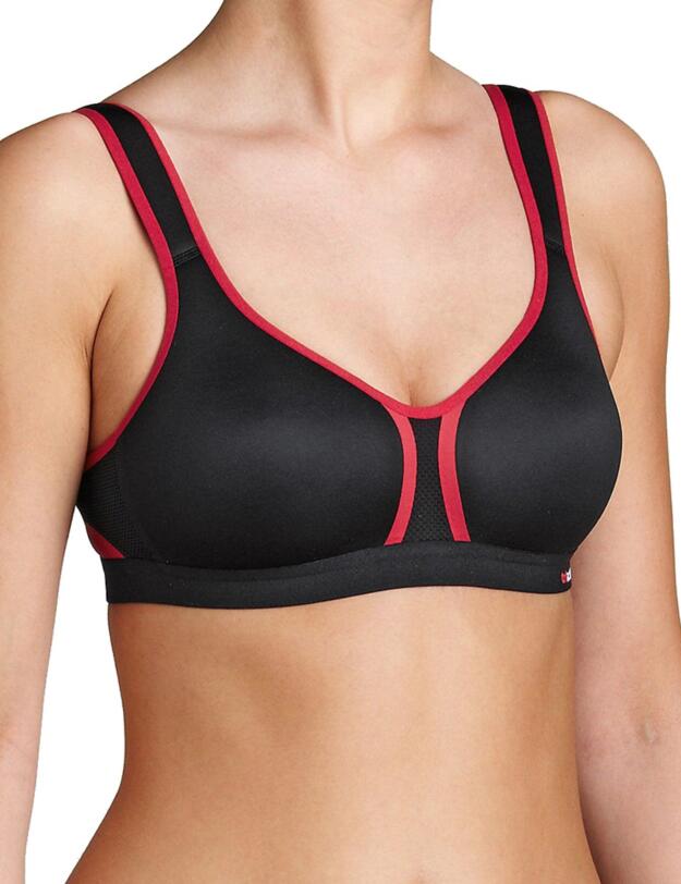 Triumph Triaction Hybrid Star Padded Non-Wired Sports Bra Black/Combination