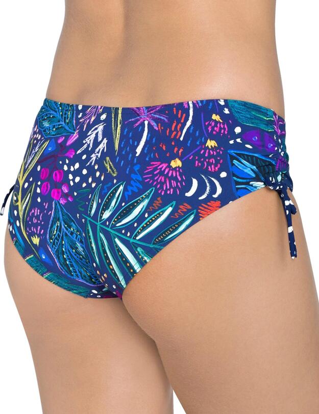 10167495 Triumph Painted Leaves Midi Bikini Brief - 10167495 Blue/Dark Combination