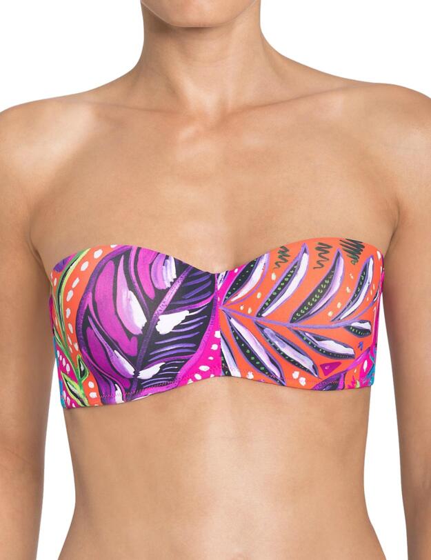 10167514 Triumph Painted Tulum MWDP Magic Wire Padded Bikini Top - 10167514 Pink/Dark Combination