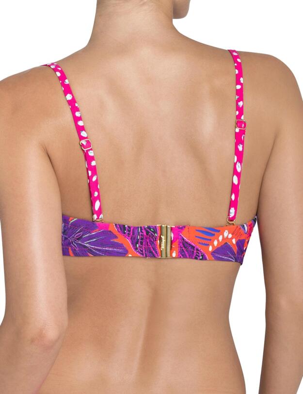 10167514 Triumph Painted Tulum MWDP Magic Wire Padded Bikini Top - 10167514 Pink/Dark Combination
