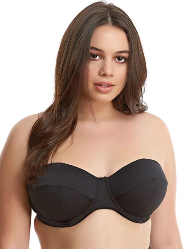 7501 Elomi Essentials Bandeau Swim Bra Black - 7501 Bandeau Swim bra