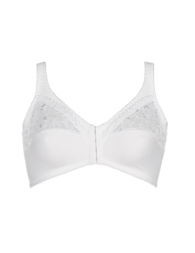 85943 Naturana Front Fastening Soft Cup Bra - 85943 White