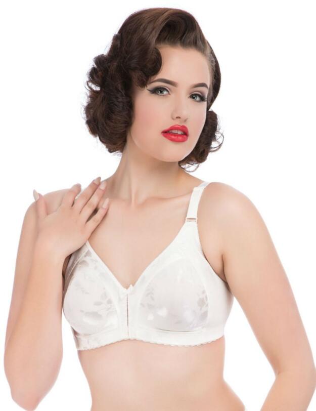 Naturana Printed Minimiser Soft Cup Bra White