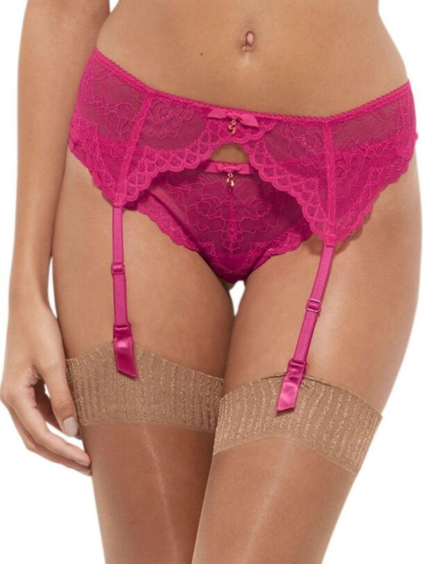 7712 Gossard Superboost Lace Suspender Belt  - 7712 Bright Rose