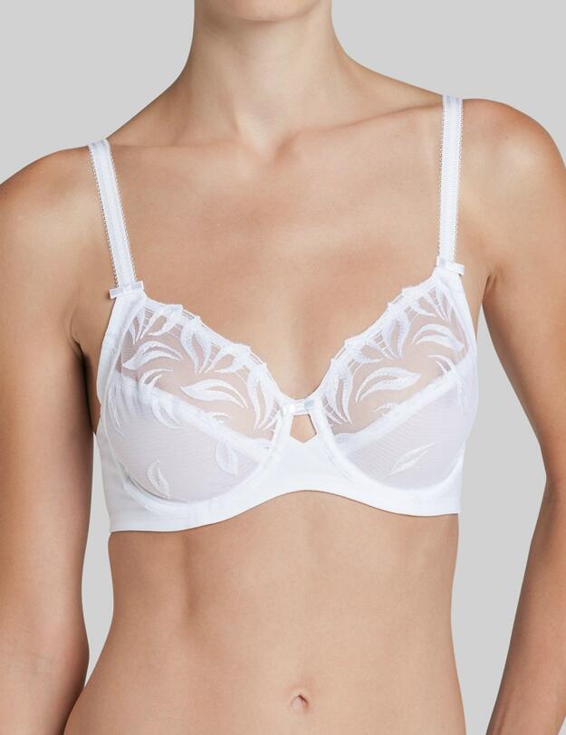 10143048 Triumph Floral Leaves W Underwired Bra - 10143048 White 