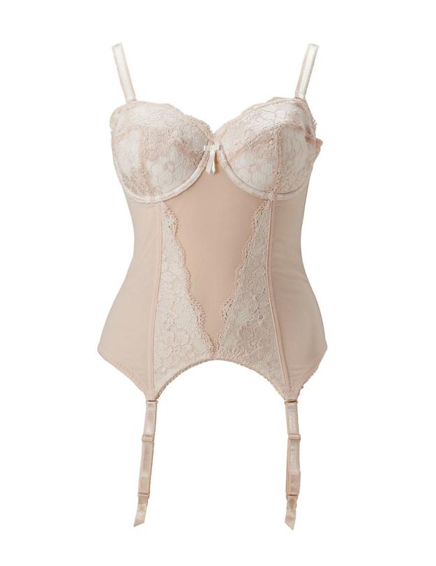 1505 Pour Moi Amour Padded Basque - 1505 Almond