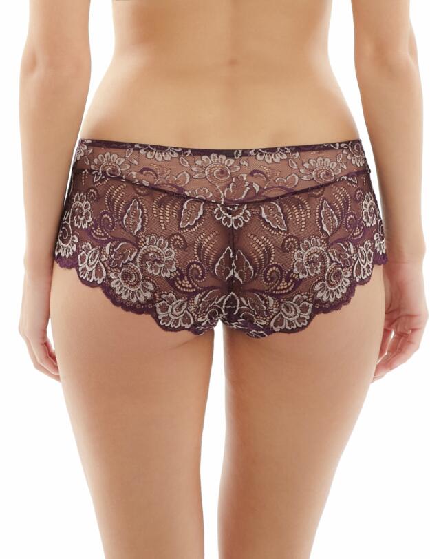 5674 Panache Andorra Lace Short Brief - 5674 Purple/Gold