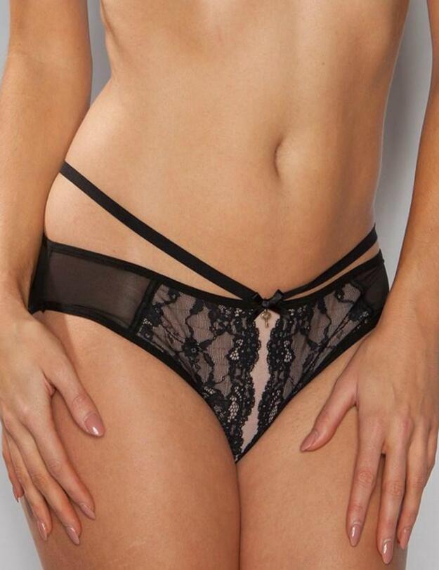 6606 Pour Moi? Forbidden Brief - 6606 Black/Pink