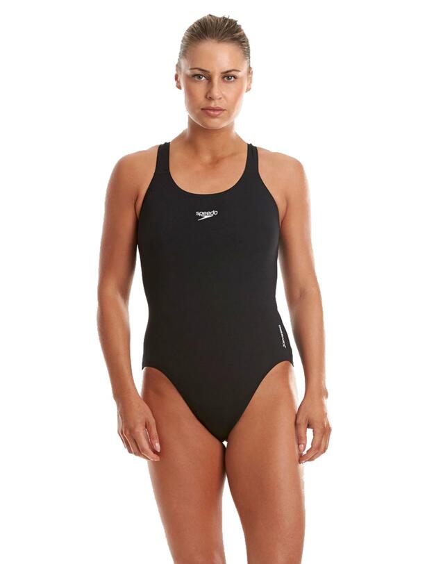 Speedo Essential Endurance+ Medalist Swimsuit Womens in Black