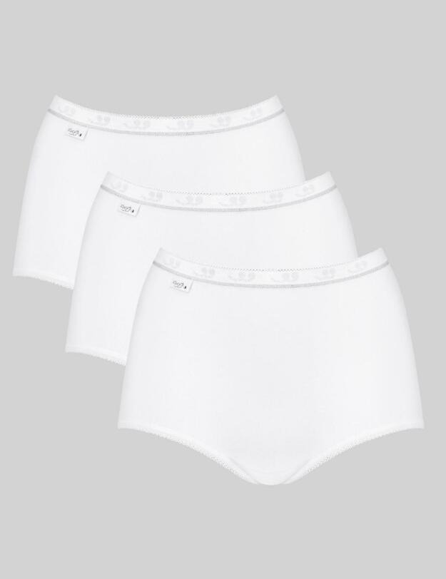 10181250 Sloggi Basic+ Diamond Maxi Brief 3 Pack - 10181250 White