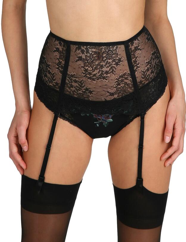0702130 Marie Jo Dahlia Garter Suspender Belt - 0702130 Black