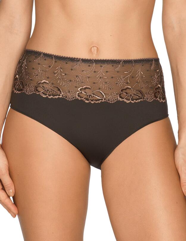 0562861 Prima Donna Mystic Fields Full Highwaist Briefs - 0562861 Fumy Grey