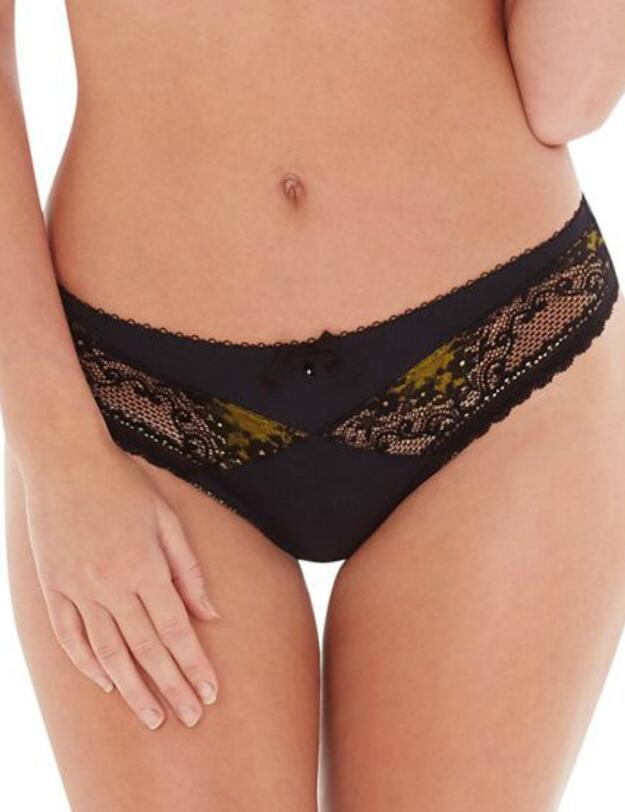 1644100 Charnos Bridgette Brief - 1644100 Black/Gold