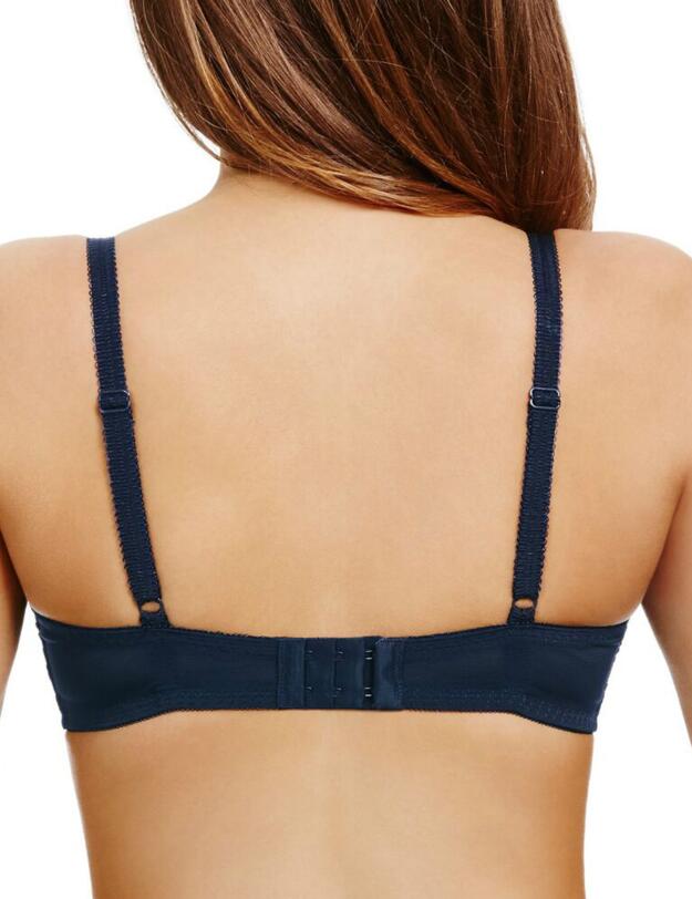 Berlei Comfort Heaven Lace Underwired Padded Balcony Bra Navy