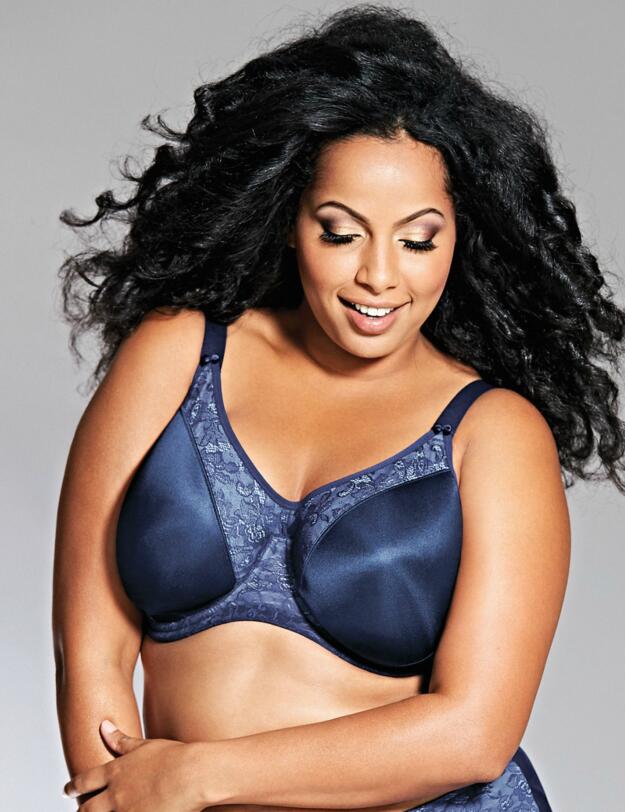Goddess Yvette Smoothing Underwired Bra in Navy 