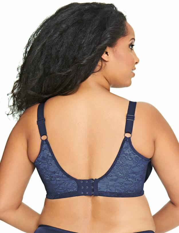 Goddess Yvette Smoothing Underwired Bra in Navy 