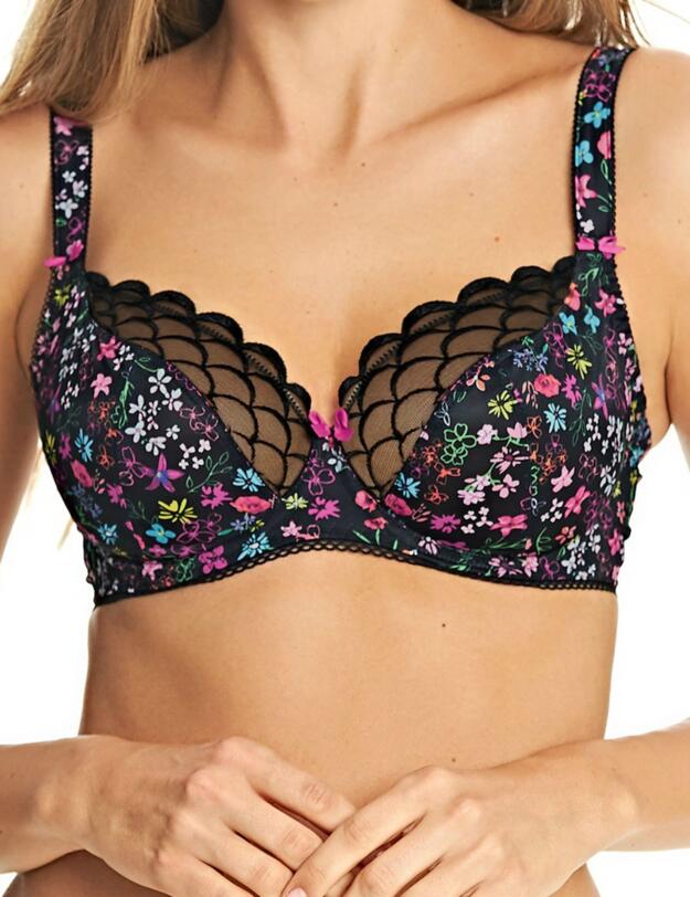 5301 Freya Harmonie Girl Plunge Balcony Bra Black - 5301 Plunge Balcony Bra 