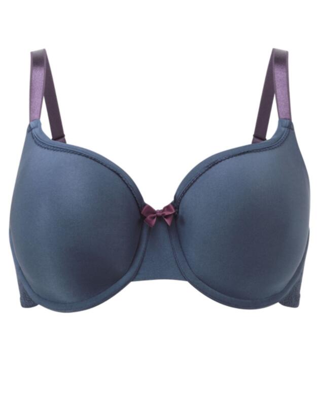 Panache Porcelain Elan T-shirt Bra in Navy Plum