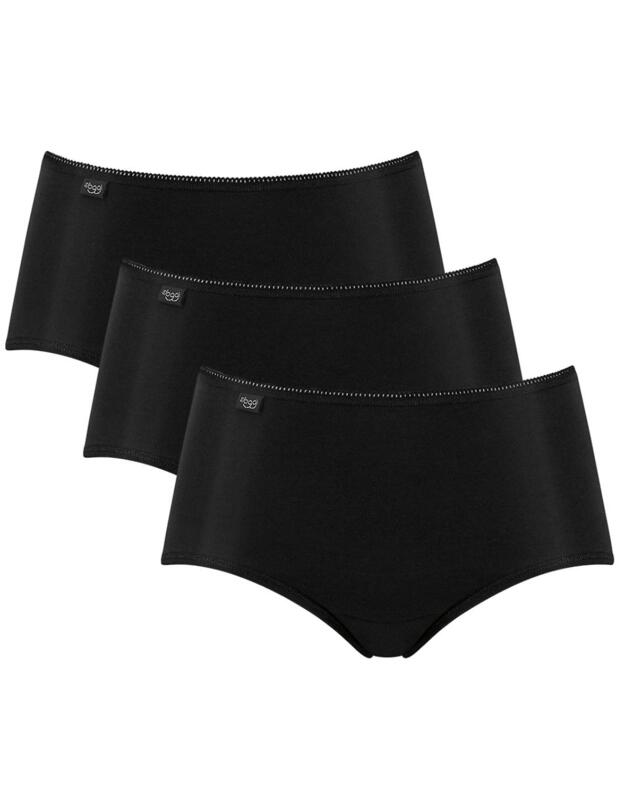  Sloggi 24/7 Microfibre Midi Brief 3 Pack Black