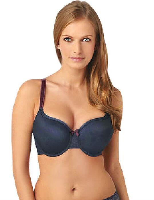 Panache Porcelain Elan T-shirt Bra in Navy Plum