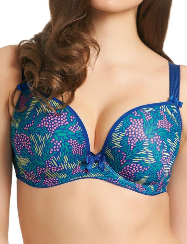 4234 Freya Deco Padded Plunge Bra Lagoon Print  - 4234 Lagoon Print 