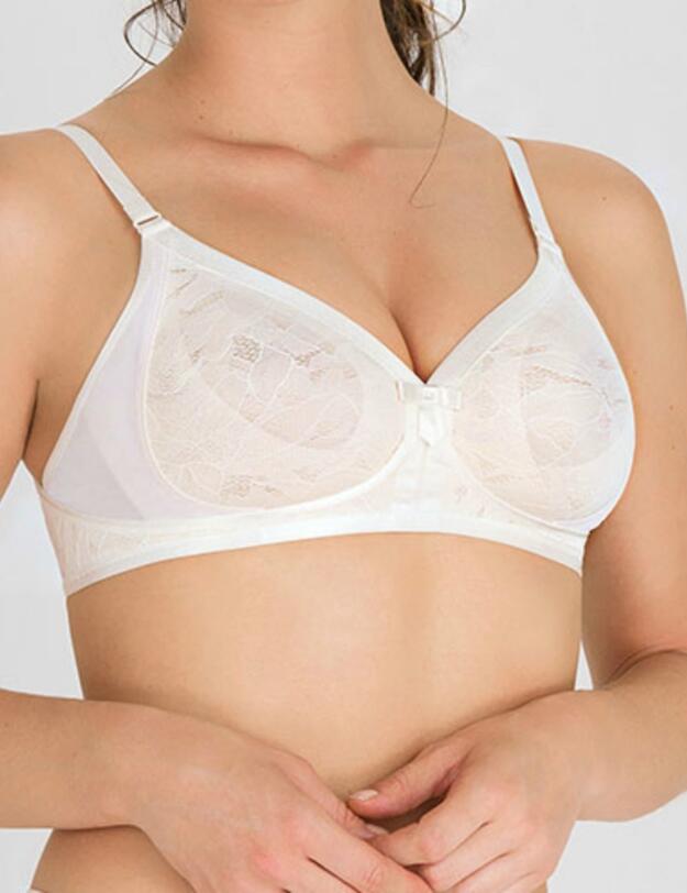 Playtex Ideal Beauty Lace Soft Cup Bra White Blush