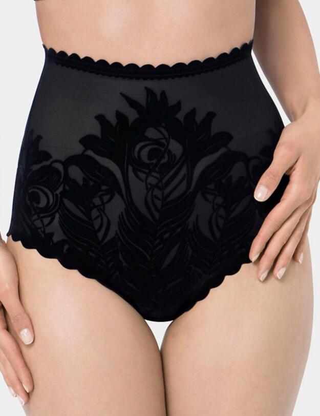 10181643 Triumph Magic Boost Velvet Highwaist Brief Black - 10181643 Tai Brief