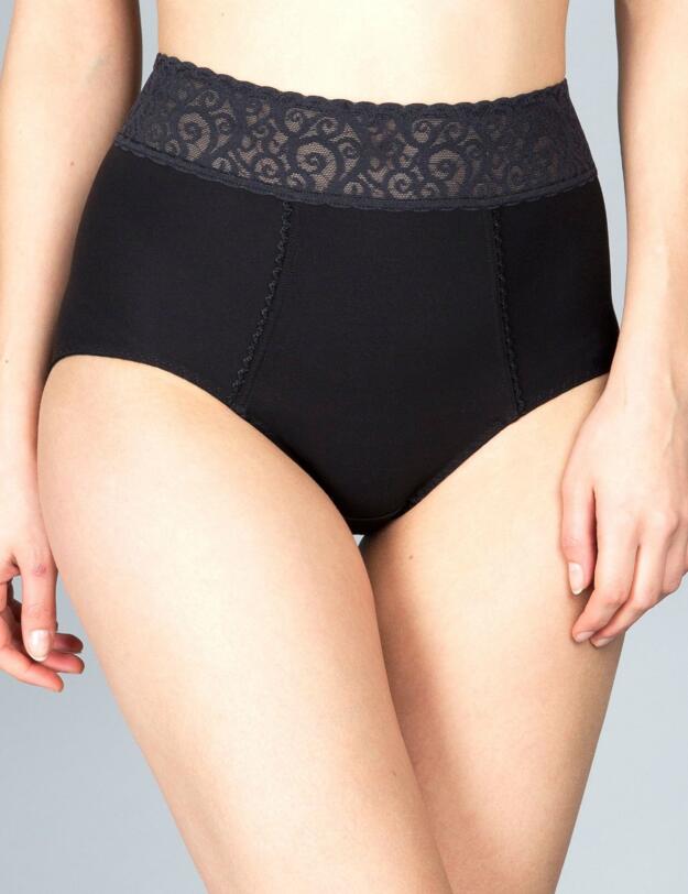 51664 Maison Lejaby Rosae Highwaist Brief - 51664 Black