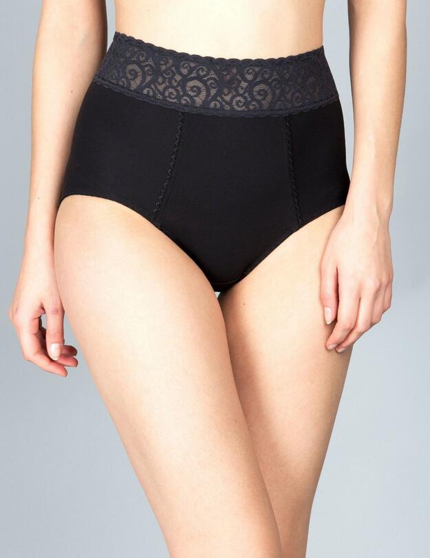 51664 Maison Lejaby Rosae Highwaist Brief - 51664 Black