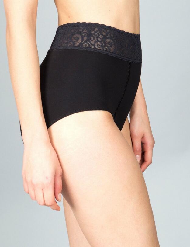51664 Maison Lejaby Rosae Highwaist Brief - 51664 Black
