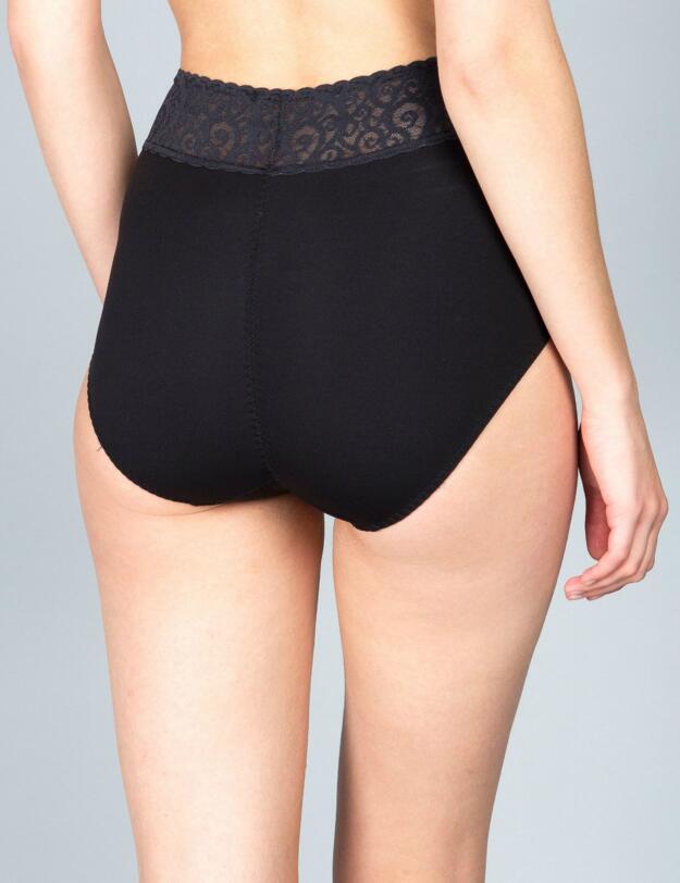 51664 Maison Lejaby Rosae Highwaist Brief - 51664 Black