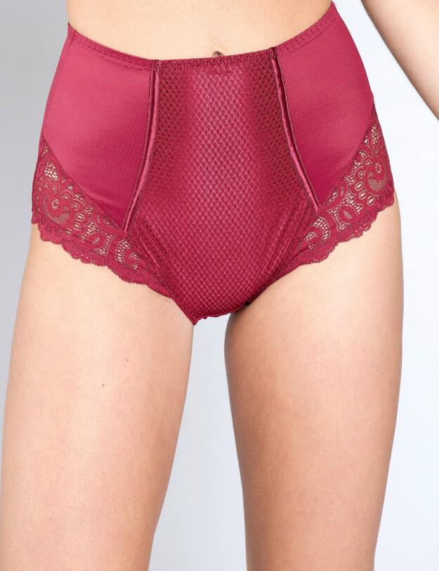 13856 Maison Lejaby Gaby High Waist Shaper Brief - 13856 Grand Cru Red