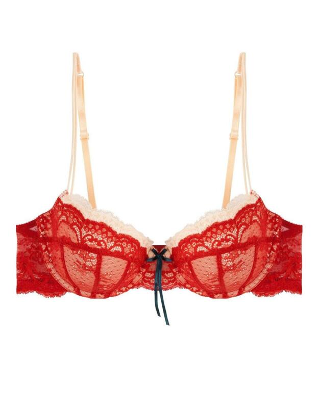 H23-1155 Heidi Klum Astrid Contour Bra Scarlet Sage/Bellini  - H23-1155 Contour Bra