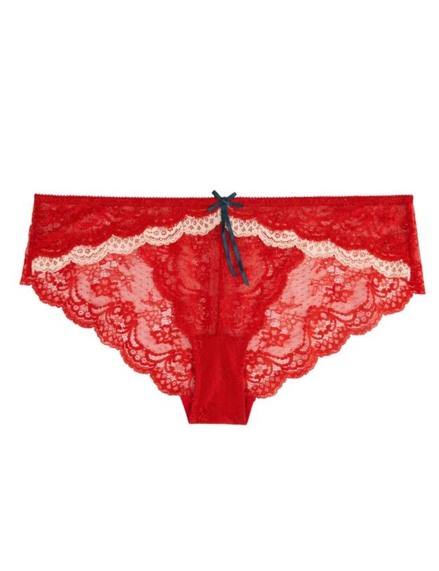 H30-1155 Heidi Klum Astrid Bikini Brief Scarlet Sage/Bellini  - H30-1155 Bikini Brief