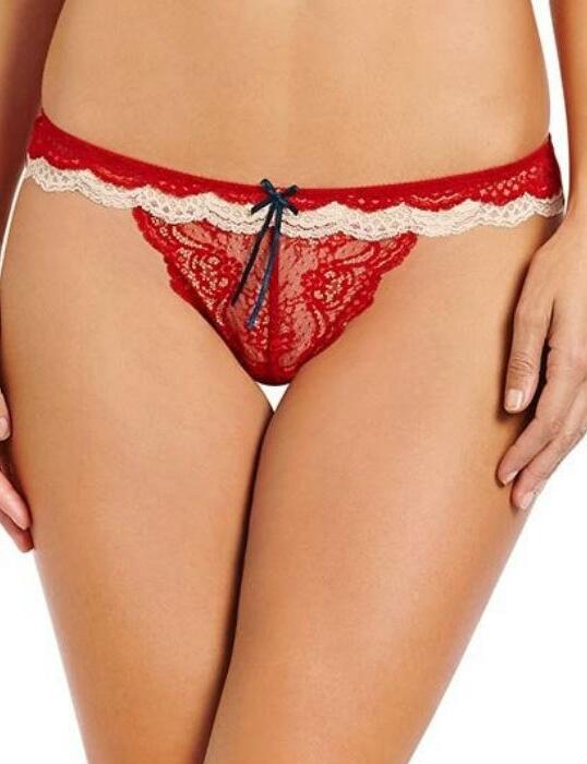 H37-1155 Heidi Klum Astrid Thong Scarlet Sage/Bellini  - H37-1155 Thong