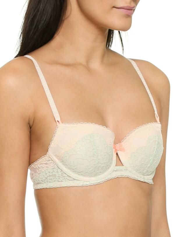 H23-1344 Heidi Klum Surf Crush Contour Bra Vanilla Cream/Almost Aqua  - H23-1334 Contour Bra