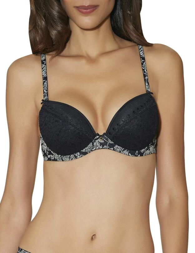  Aubade La Belle Corsaire Push-Up Plunge Bra in Black