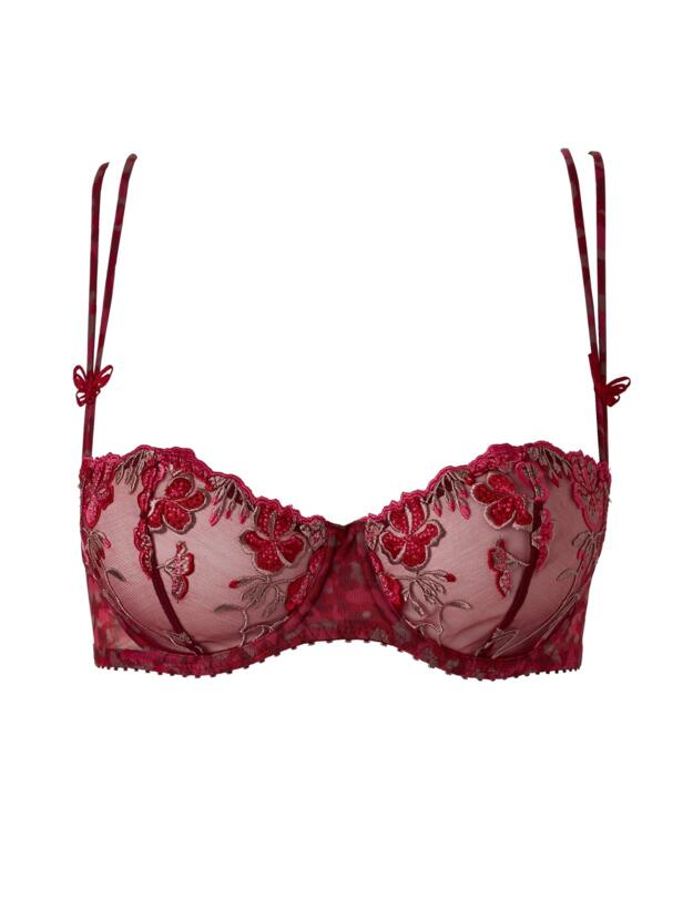 GA14 Aubade Fleurs De Pommier Half Cup Bra - GA14 Love Affair Red