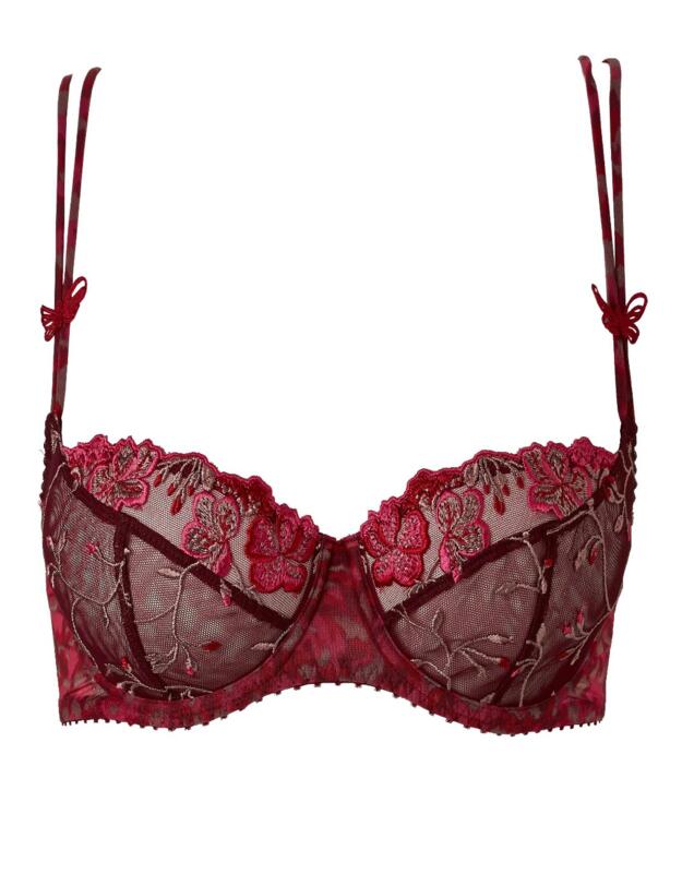 GA15 Aubade Fleurs De Pommier 3/4 Cup Bra - GA15 Love Affair Red