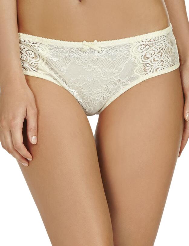 P38-2269 Pleasure State Kourtney Leigh Brazilian Brief Anise Flower/Ecru - P38-2269 Brazilian