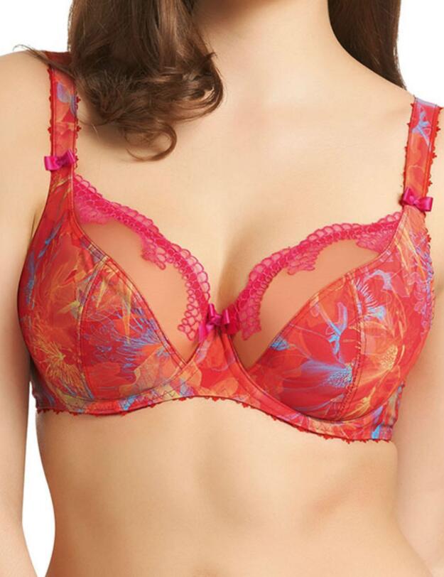 1651 Freya Tropics Plunge Bra Paradise Red - 1651 Bra 