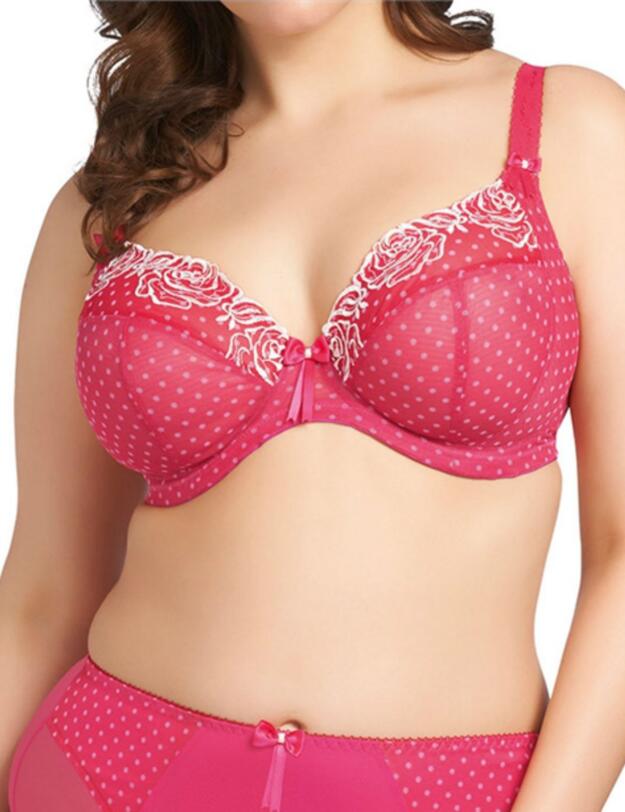 8170 Elomi Betty Plunge Bra - 8170 Raspberry Red