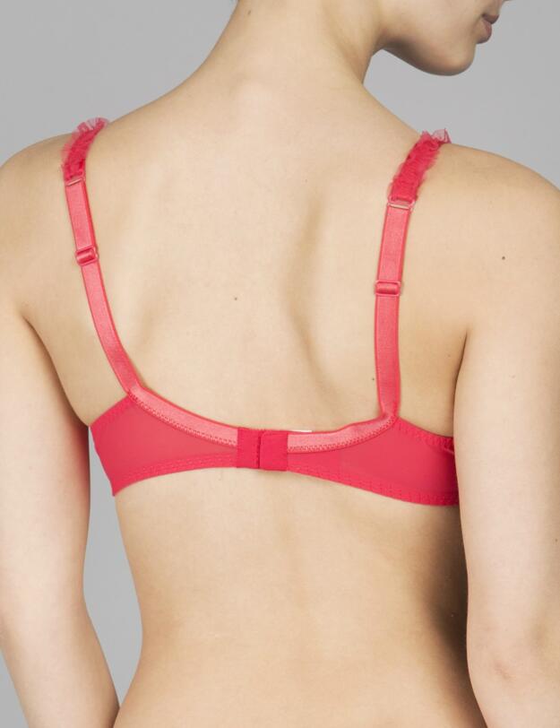 31631 Maison Lejaby Demoiselle 3 Part Balconette Bra - 31631 Tagada Pink