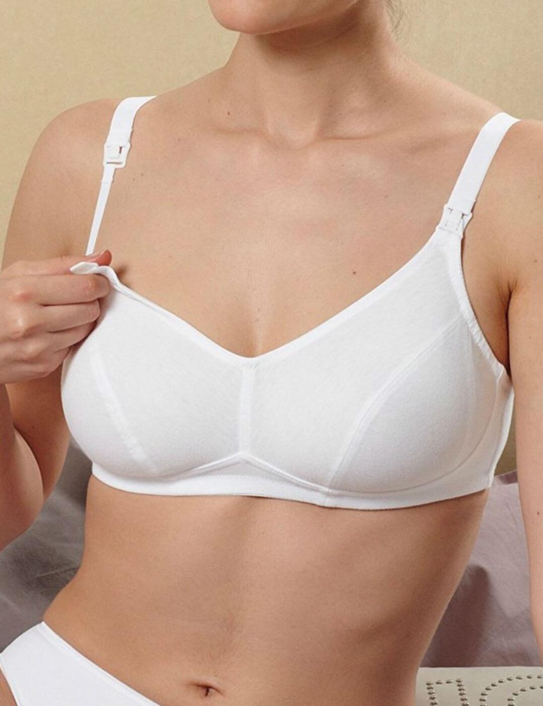 White nursing bra